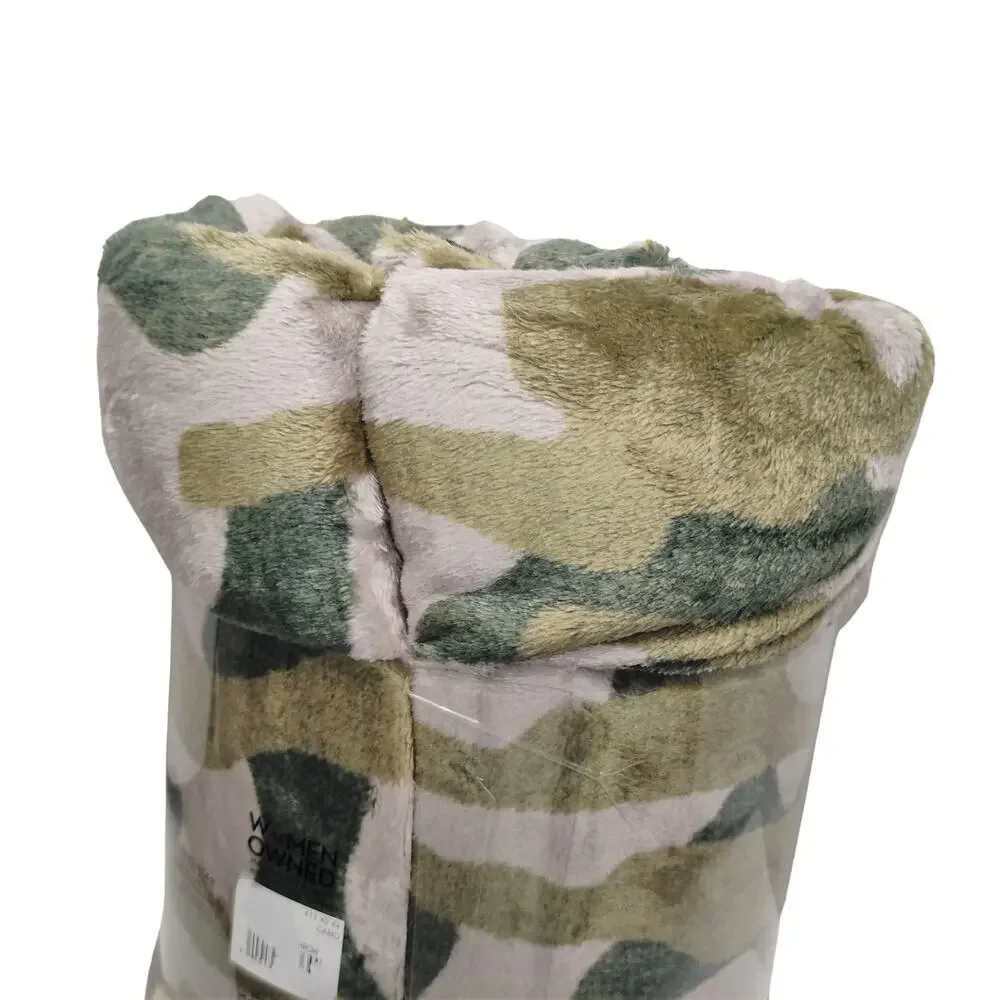 The Big One Camo Oversized Plush Throw